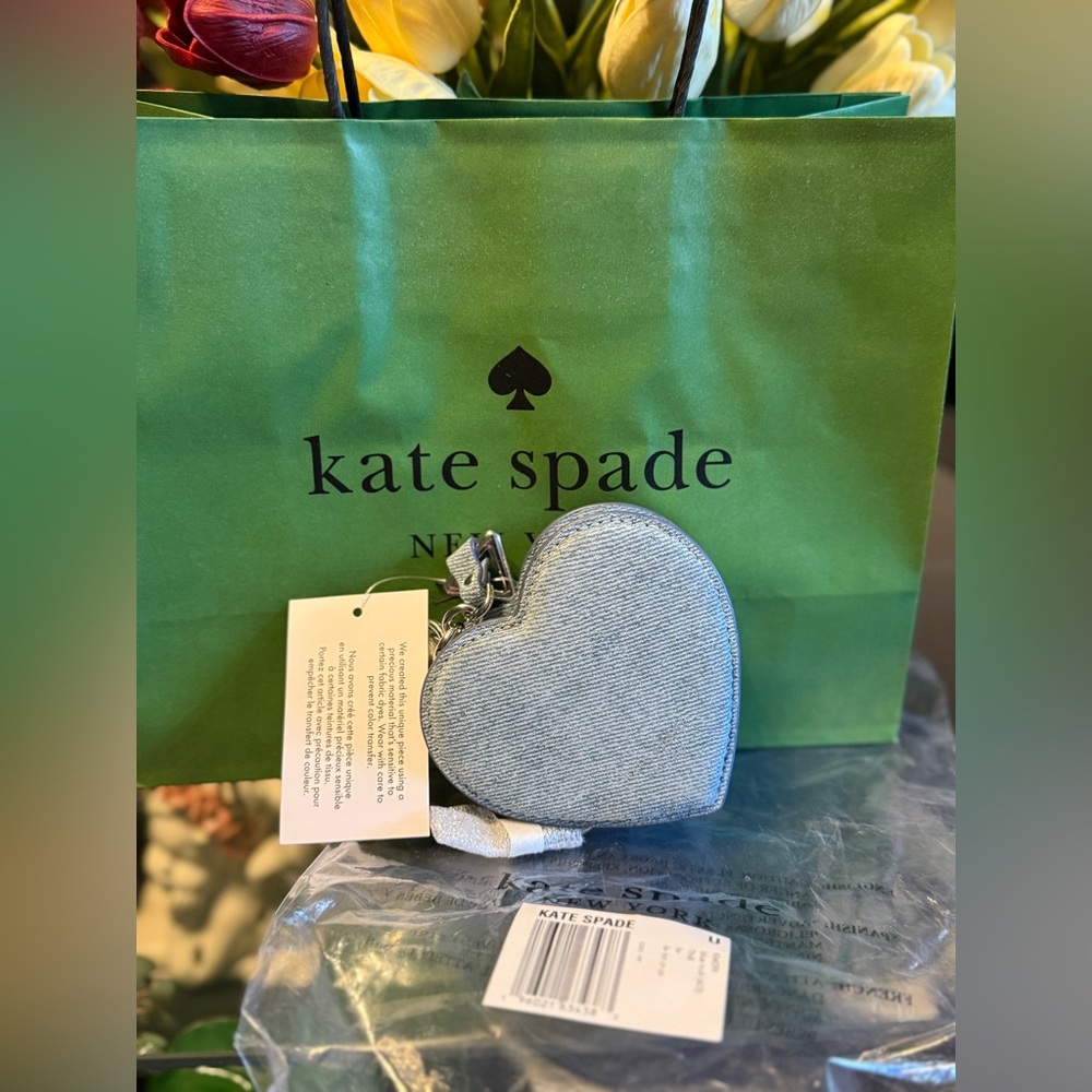 Kate Spade Denim Heart Coin Purse